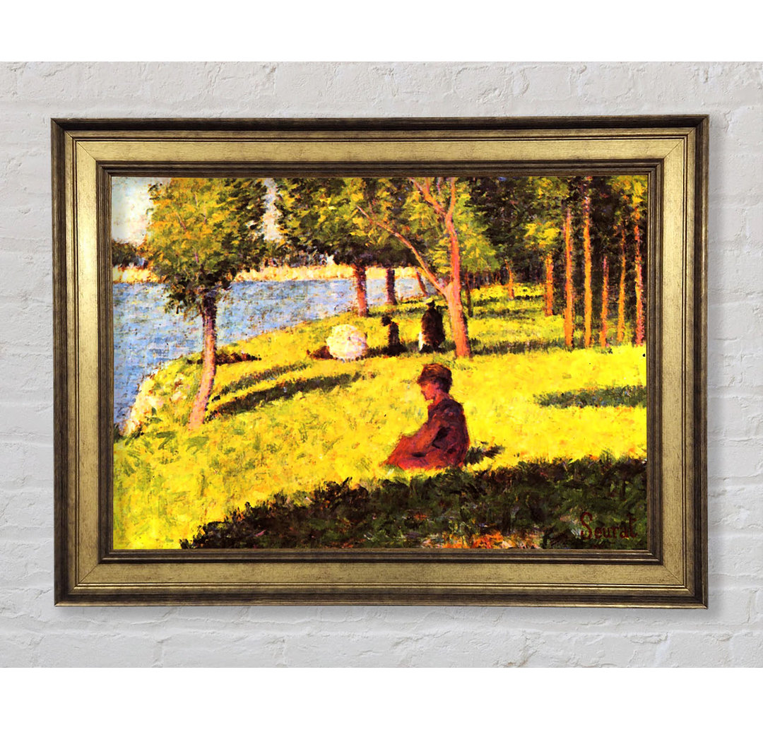 Seurat Sitzende Figur - Einzelner Bilderrahmen Kunstdrucke