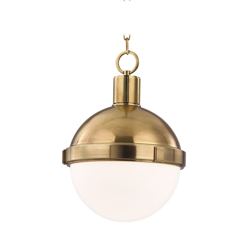Lambert 1 - Light Pendant, Aged Brass, Medium