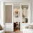  100% Linen Blackout French Door Curtains, Farmhouse Privacy Door Window Covering, Room Darkening Blinds Thermal Insulated Shades for Bedroom, 1 Panel-156940489-156940534