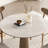 Walnut Round Sintered Stone Dining table-1424075895