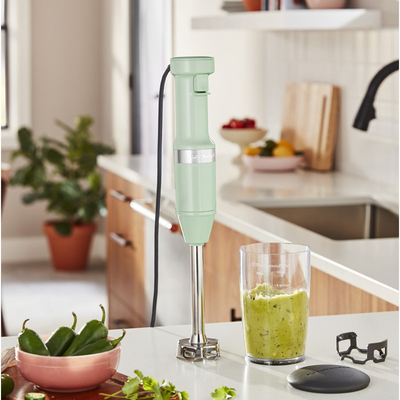Mélangeur à immersion à vitesse variable avec pot KitchenAid, Pistache