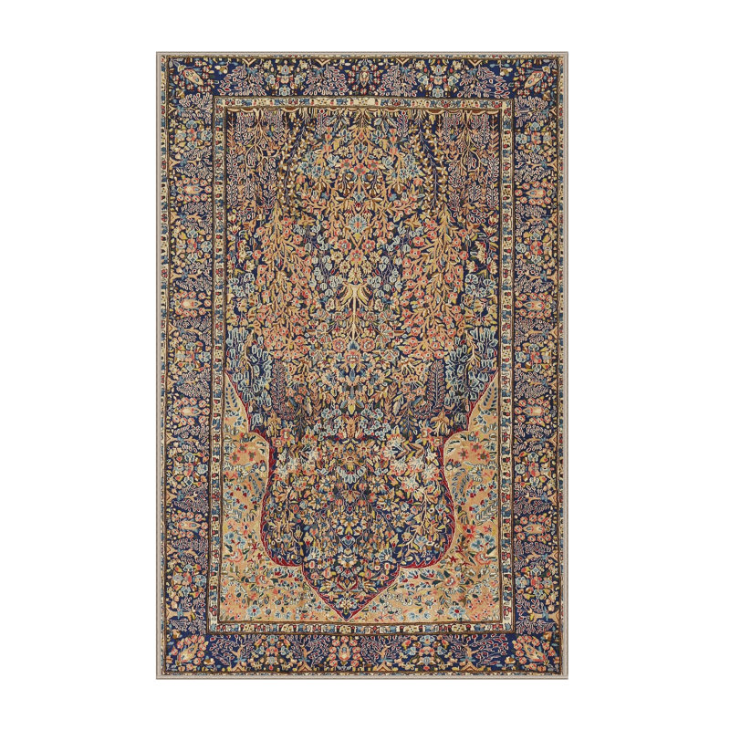 Tapis brun / mauve, Rectangle 2 pi x 3 pi