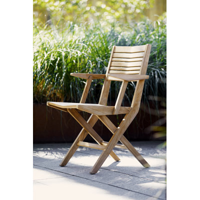 Flip Teak Folding Armchair