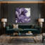 Abstrait art fluide sur toile mauve 4-1761230793