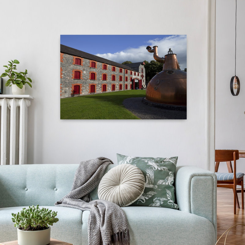 Copper Still At Midleton Whiskey Distillery Midleton County Cork Ireland by George Munday - Wrapped Canvas Print