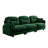 Threeseate Modular Sectional Couch,Soft Chenille Fabric Highdensity Foam ,Tufted Cushion Backrest Design Ergonomic Design,Elegant Armrests,High Quality Wooden Base,Fits Bedrooms Living Rooms,Green-1315538138-1315538118