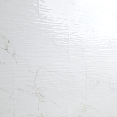Linea 12 in. x 24 in. Glossy Ceramic Wall Tile