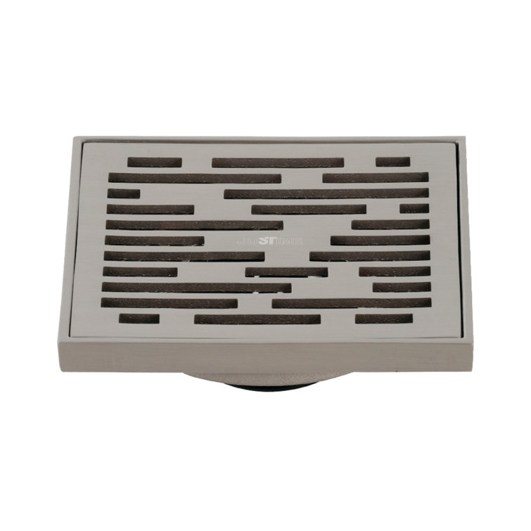 Kingston Brass BSF6310ORB Watercourse Transit 4" Square Grid Shower Drain, Oil Rubbed Bronze