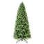 Arbre de 9 pi avec 2435 pointes mixtes en PE et branches, conception à charnières pour un assemblage rapide, support en métal lourd et branches de Noël classiques, installation sans effort, soutien
