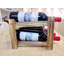 Support à vin en bois pour 8 bouteilles, support à vin pour comptoir à 2 niveaux, support à vin autoportant en bois de pin carbonisé pour comptoir de cuisine, bar, armoire, salle à manger