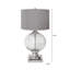Honora Luxury Table Lamps for Living Room, Bedside Buffet Lamp with Metal Base & Linen Shade-1805880046