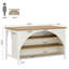 Îlot de cuisine avec 3 tablettes de rangement, table de bar 55 po-1545456851