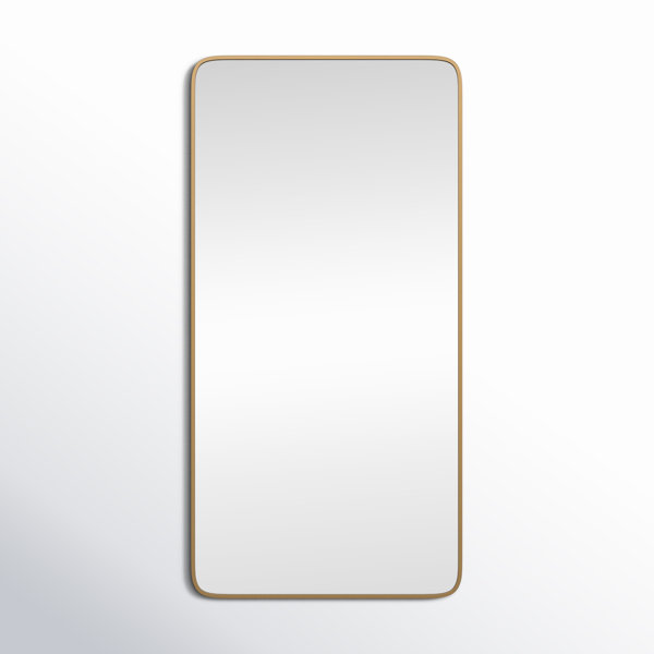 Silver - Sabine Metal Rounded Rectangle Wall Mirror
