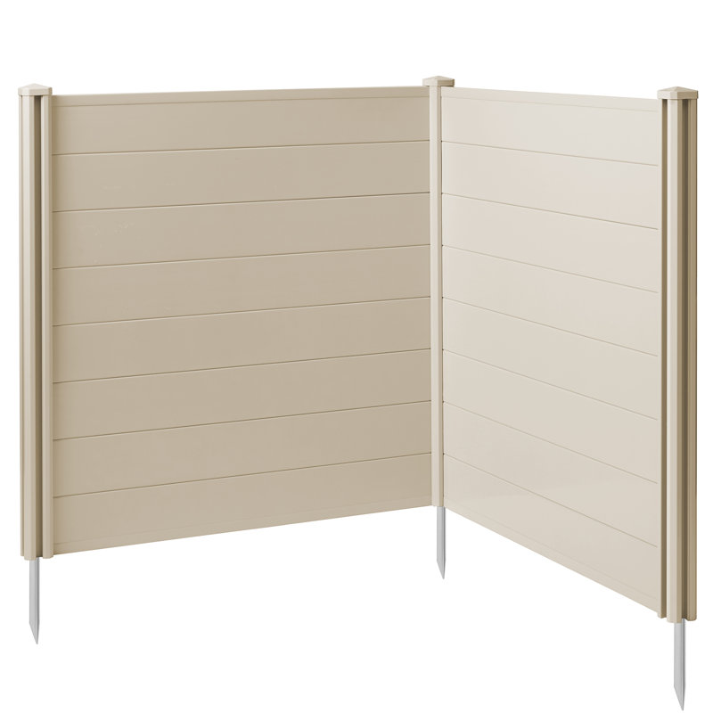Casafield 48" x 48" Tan Vinyl Privacy Screen Fence Panel