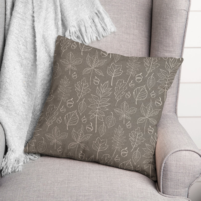 No Decorative Addition Throw Pillow, Gray