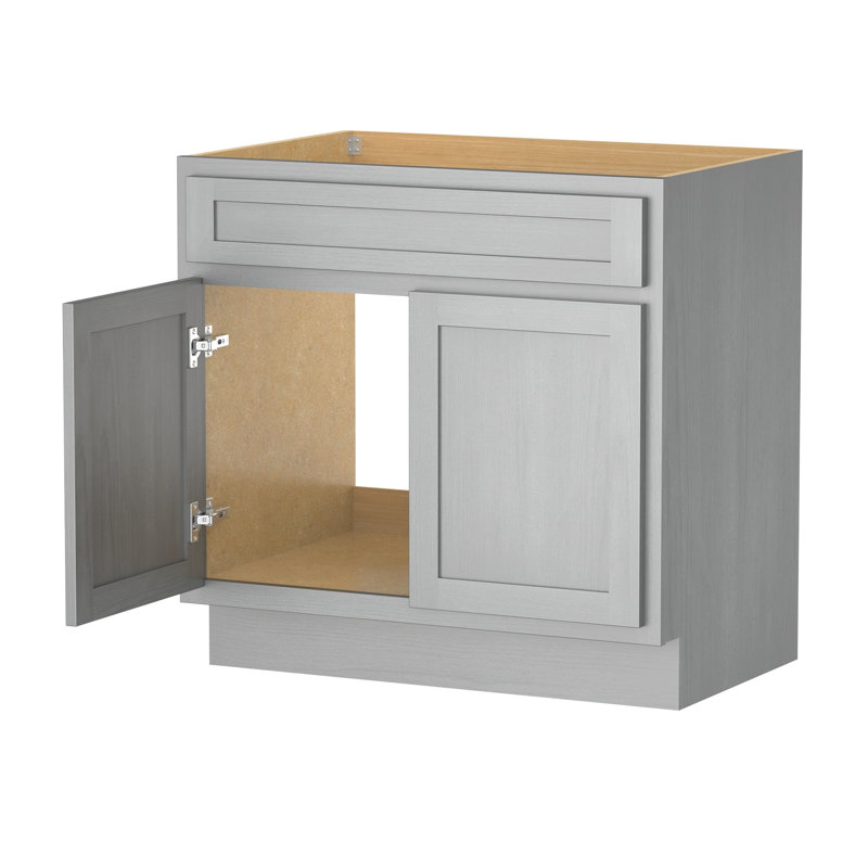 Base de meuble-lavabo simple Hibbitts 39 po seulement, Argent