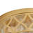 2-Lamp Clear Glass Gold Round Mesh Adjustable Ceiling Light