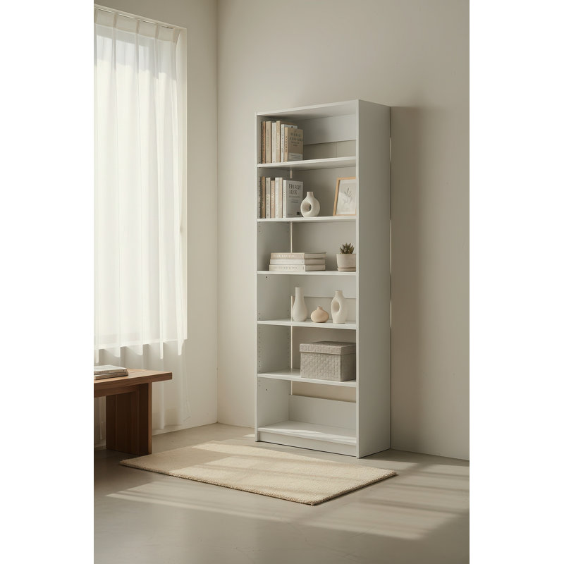 Garde-robe en bois blanc 32 po avec cinq tablettes Prosper