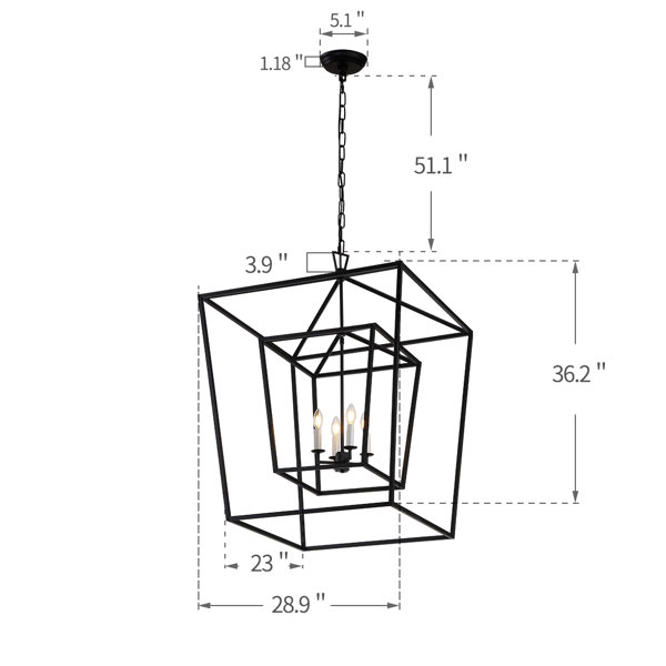 Set di 4 decorazioni da appendere Hestur