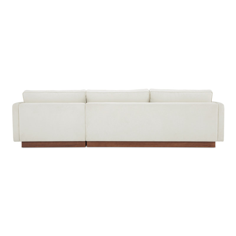 Vernon 2 - Piece Sofa & Chaise, White, Right Hand Facing