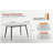 Large Rectangular Table with Strong Metal Base Modern Stone Dining Table For Kitchen 1.4M
