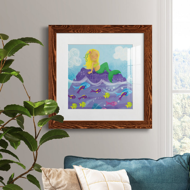 The Beach Is Calling - Cadre photo, reproduction d'art sur papier, Cadre en érable, H 20 po x l 20 po x P 1,5 po