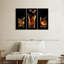 «Splashing Whiskey Glass», impression sur toile tendue 3 pièces-92828667