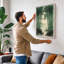 Misty Bamboo Corridor Japandi - Wrapped Canvas-1797238921-1797238927