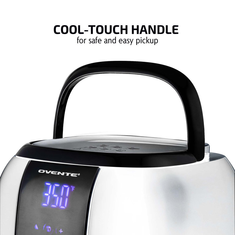 OVENTE Compact Digital Air Fryer 3.2 Quarts Capacity, White
