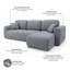 Ronnell 3 Seater Sofa Bed-801148169