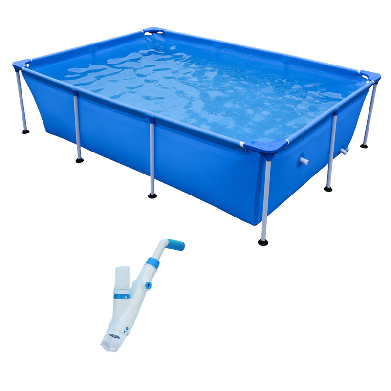 Plastic Rectangle Frame Set Pool 26'' H x 72'' W x 102'' L