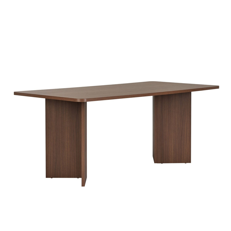 Modern Dining Table, Walnut Color, 70 lbs Capacity, 70.9 x 29.5 x 35.4 inches | 100% Melamine Coated Particle Board, Thickness: 1.0 inches | Elegant Design for Home & Dining Room, Durable & Stylish