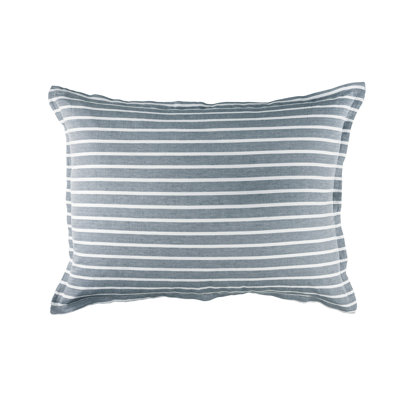 Meadow Striped Cotton Blend Throw Pillow