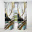 Janise - Abstract Marble Marble Blackout Curtain - 1 Panels-1168865848
