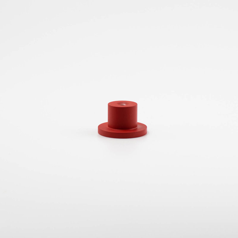 1" Diameter Circle Knob, Rose (Red)
