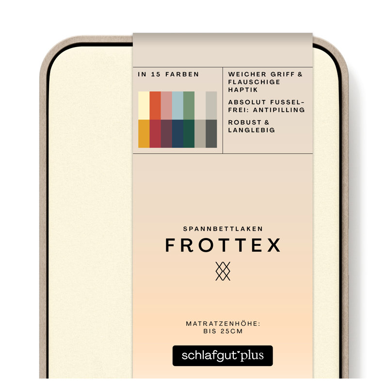 Frottee Spannbettlaken Frottex 100% Baumwolle, Yellow Light, L 140 x 220cm - 160 x 220cm