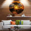 «African Sunset with Lonely Tree», reproduction de photo sur métal-20764128