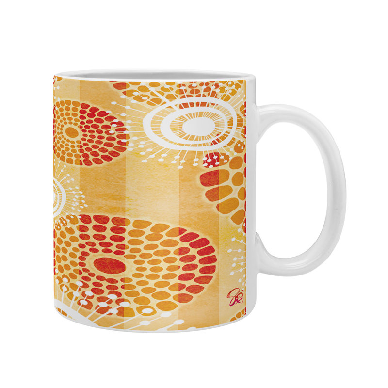 Grande tasse à café batik design