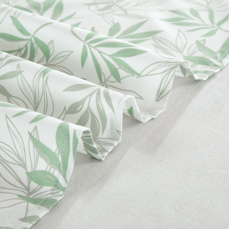 Elder Printed Floral Window Curtain Set