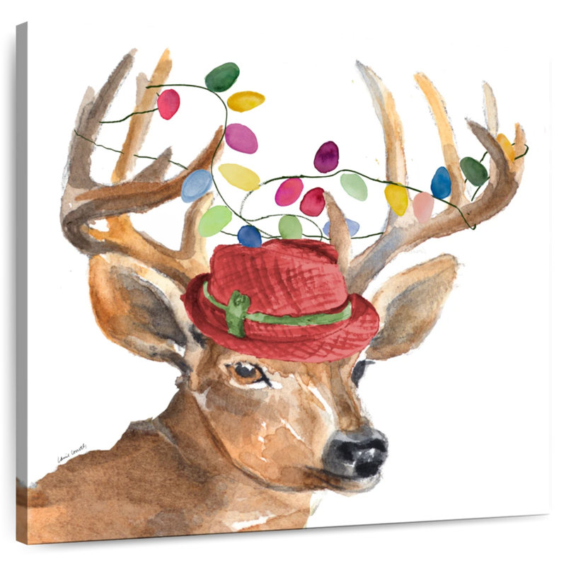 Brampt Christmas Lights Reindeer Hat, 36" H x 36" W
