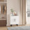 Shoe Cabinet, 3-Tier Freestanding Shoe Rack With Doors And Legs FSSR023