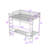 Full Over Twin Metal Bunk Bed With Desk And Charging Station And Shelves-396172081