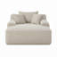 Chaise longue convertible sans os avec rembourrage à ressorts et sans assemblage-157158423