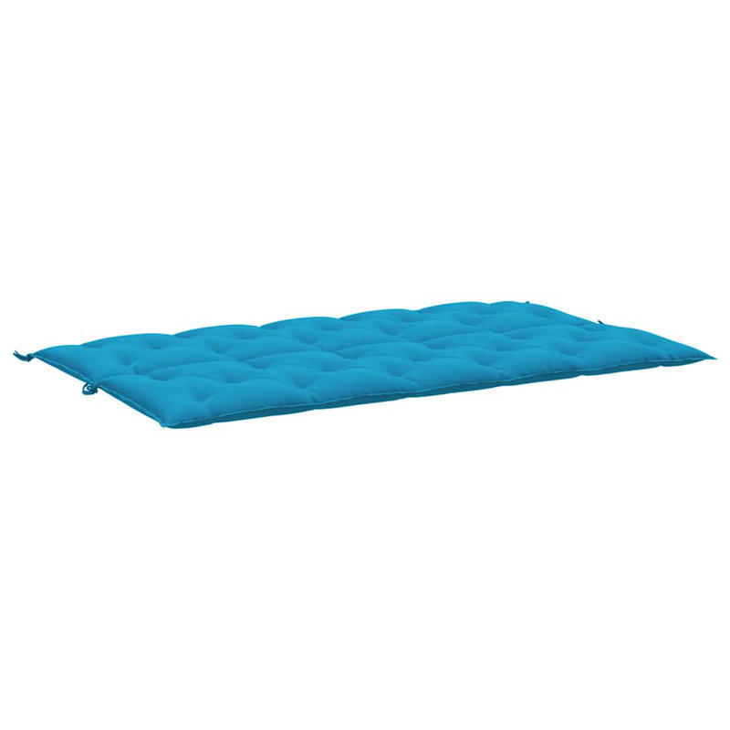 Garden Bench Cushion Set of 2 Light Blue Outdoor Garden Bench Cushions, Fabric - Light Blue, 19.7" H x 70.9" W x 1.1" D
