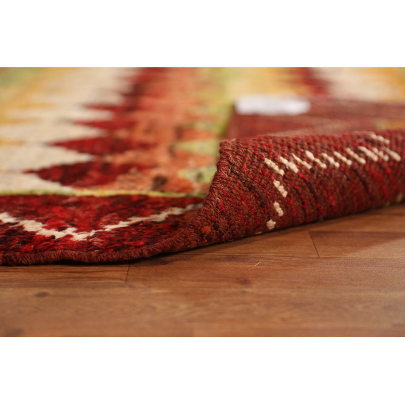 Tapis oriental marocain à motif géométrique treillis 7 x 10