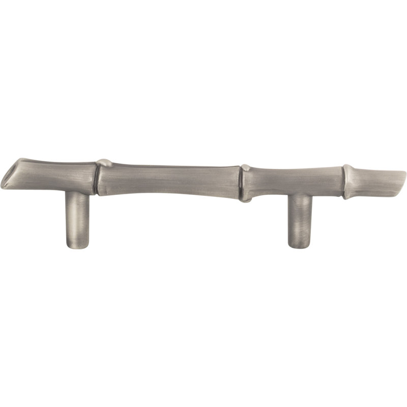 Bamboo 3" Center to Center Bar Pull, Pewter