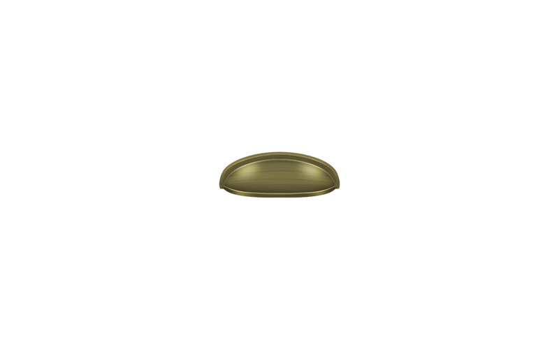 Cup / Bin Pull, Antique Brass