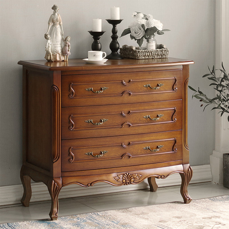Commode décorative en bois massif American Country Style