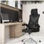 Chaise de bureau ergonomique avec appui-tête et noir mobili Essential