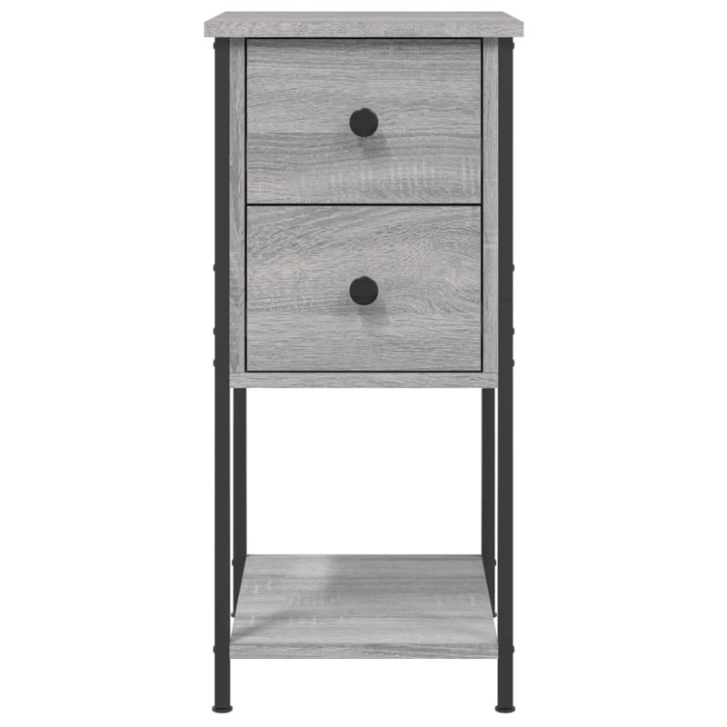 Eusden Bedside Cabinet 32x42x70 cm Engineered Wood, Grey Sonoma